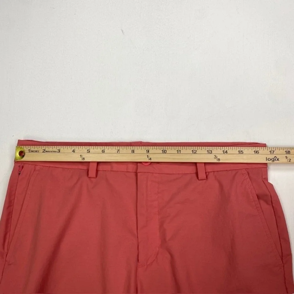 Vineyard Vines Mens On-The-Go Shorts 32 Coral Pink Stretch Golf 1H001073